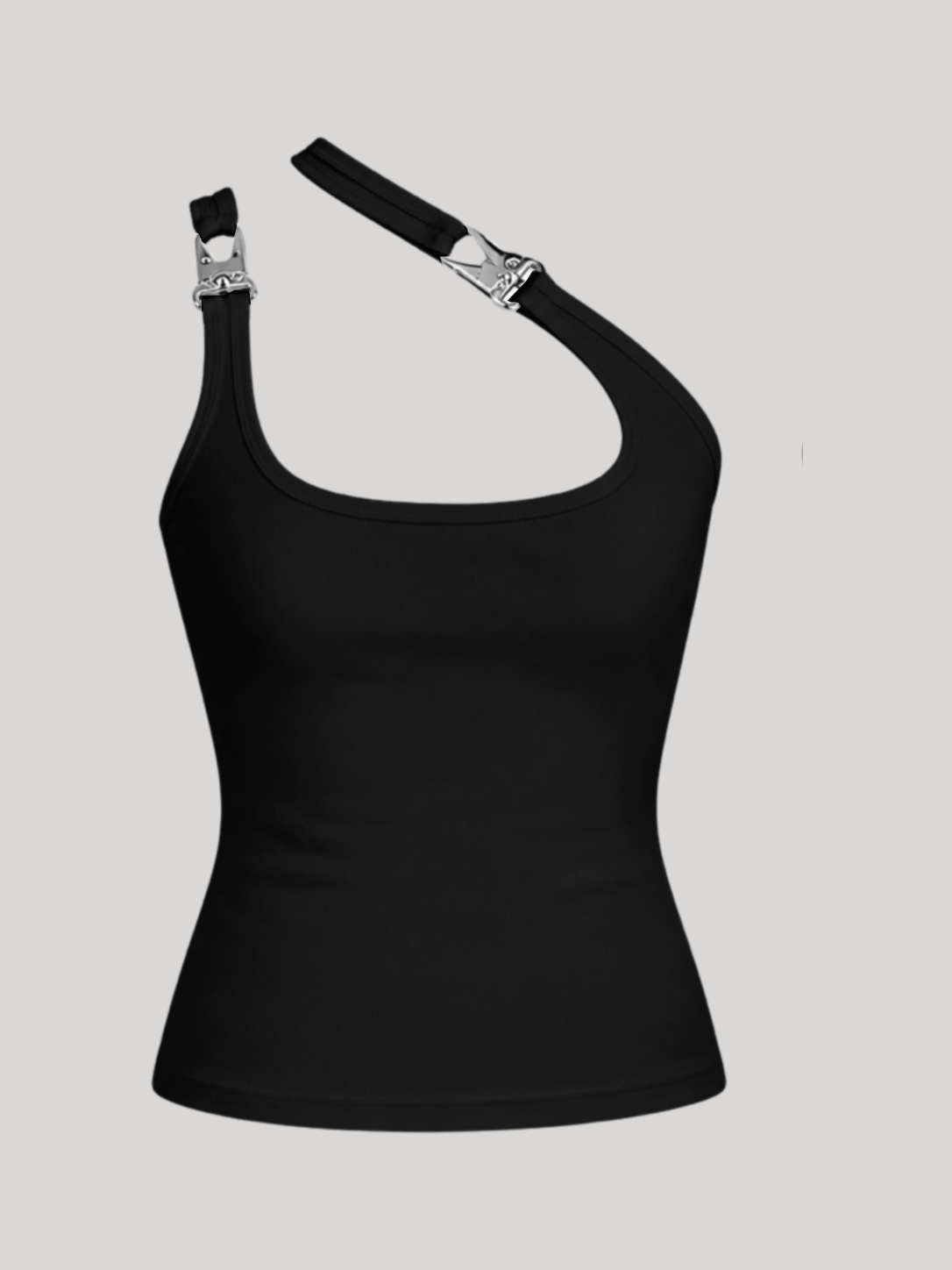 Black Essential Harness Tank