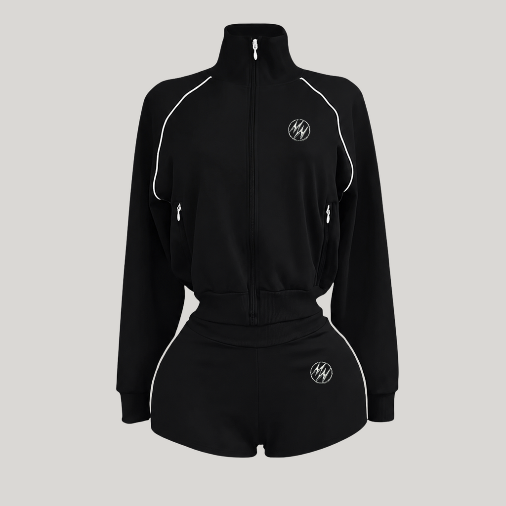 Black Essential Shorts Set