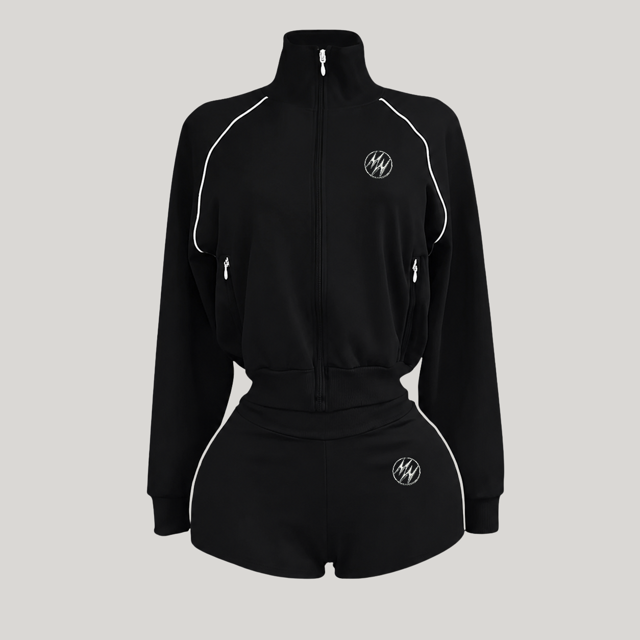 Black Essential Shorts Set