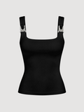 Black Essential Harness Tank