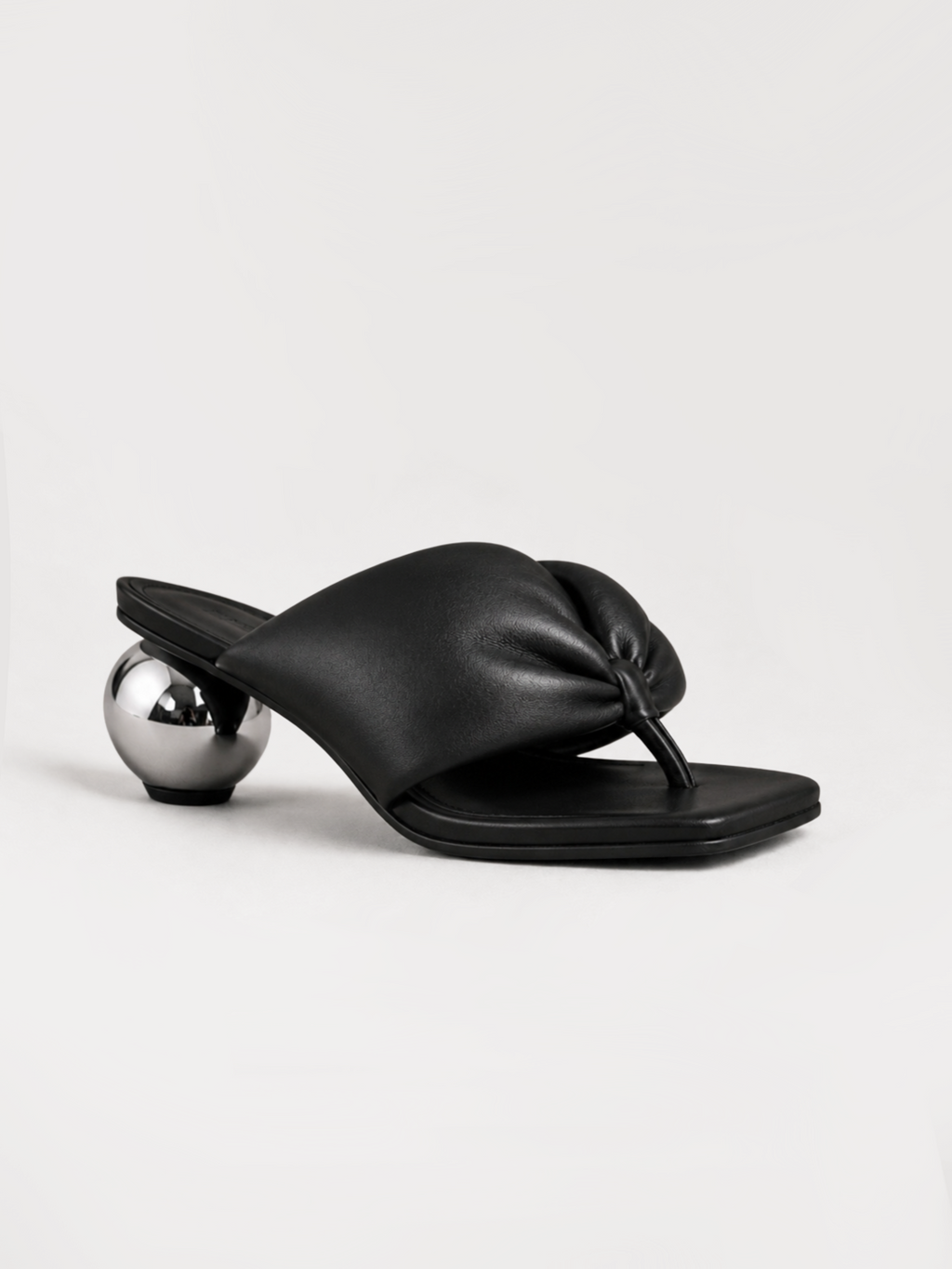 Orbit Puffy Thong Heels