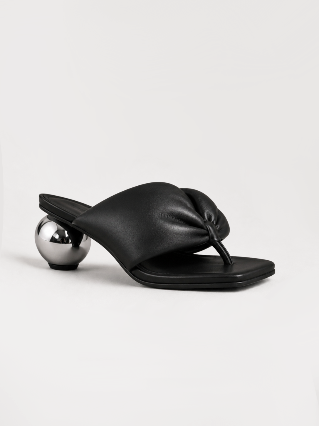 Orbit Puffy Thong Heels